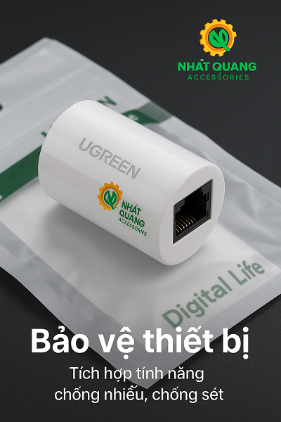 Đầu nối mạng Ugreen 20391 chống sét